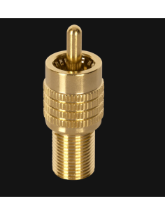 AUDIOQUEST Adaptateur F vers RCA Mâle